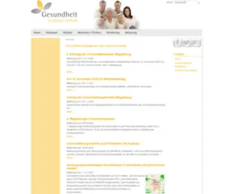 Gesundheit-Sachsen-Anhalt.de(Gesundheitsneuigkeiten aus Sachsen) Screenshot