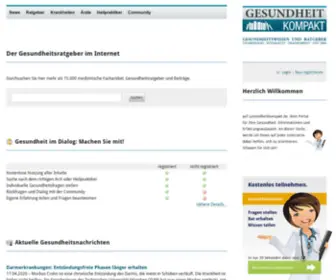 Gesundheitkompakt.de(Der Gesundheitsratgeber im Internet) Screenshot