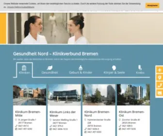 Gesundheitnord.de(Startseite) Screenshot