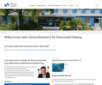 Gesundheitsamt-Dadi.de(Gesundheitsamt Darmstadt) Screenshot