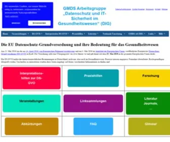 Gesundheitsdatenschutz.org(Datenschutz-Grundverordnung in der Medizin) Screenshot