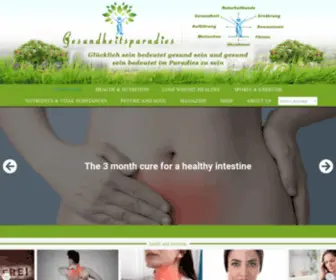 Gesundheitsparadies.net(Ganzheitliche holistische Gesundheit) Screenshot