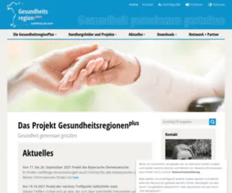 Gesundheitsregionplus-Landsberg.de(Das Projekt Gesundheitsregionenplus) Screenshot