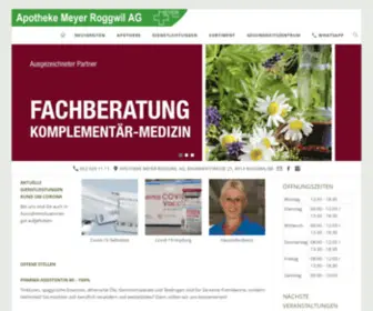 Gesundheitszentrum.com(Apotheke Meyer Roggwil AG) Screenshot