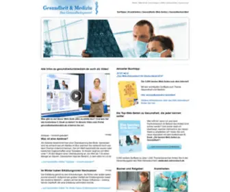 Gesundheitundmedizin.de(Umfangreiche Informationen zu Gesundheit & Medizin) Screenshot