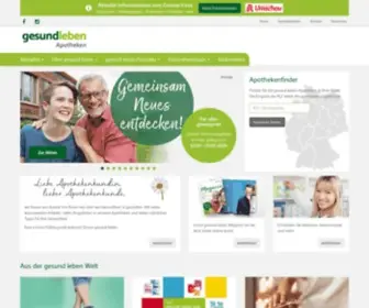 Gesundleben-Apotheken.de(Herzlich willkommen bei Ihrer gesund leben Apotheke) Screenshot