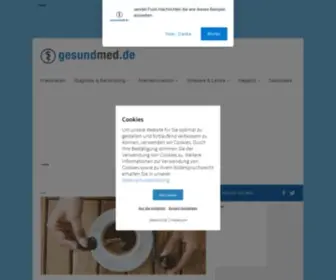 Gesundmed.de(Medizin und Gesundheit im Web) Screenshot