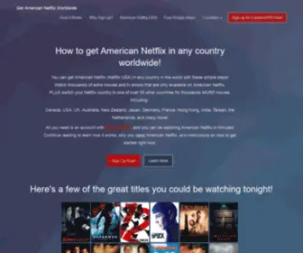 Get-American-Netflix.com(How to get American Netflix Worldwide) Screenshot