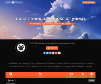 Get-Animes.com(Largest Free Anime Site) Screenshot
