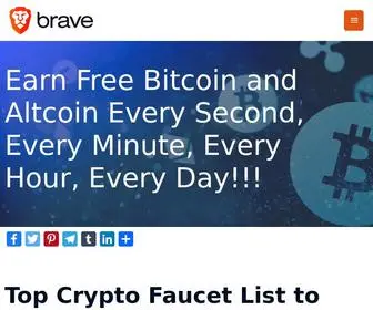 Get-Brave.com(Highest Paying Free Bitcoin and Altcoin Faucets) Screenshot