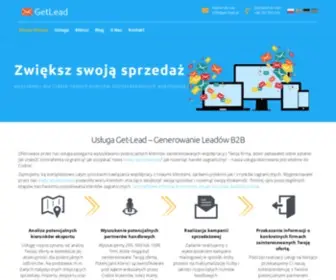 Get-Lead.pl(Generowanie leadów B2B) Screenshot