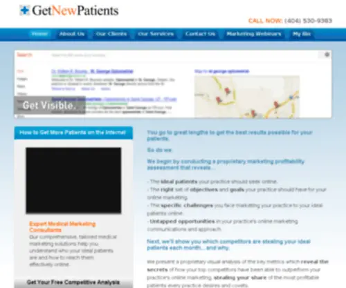 Get-New-Patients.com(How to Get More Patients on the Internet) Screenshot