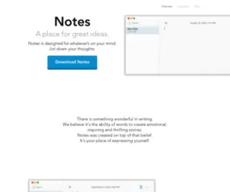 Get-Notes.com(A Note) Screenshot