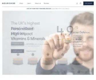 Get-Nourished.com(Personalised 3D Printed Vitamins) Screenshot