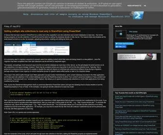 Get-SPScripts.com(PowerShell Scripts for SharePoint) Screenshot