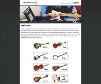 Get-Tuned.com(An informational website on how to tune various musical instruments. We also have an online tuners) Screenshot