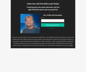 Get100Freeleads.com(100 Free MLM Leads) Screenshot