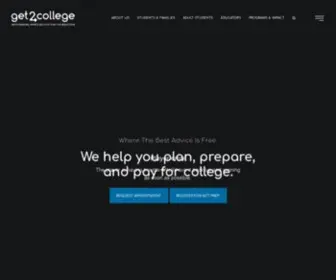 Get2College.org(Plan, Prepare, and Pay for College) Screenshot