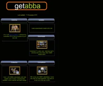 Getabba.com(ABBA Picture Gallery and Collection) Screenshot