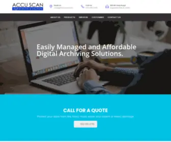 Getaccuscan.com(AccuScan Digital Archiving Solutions) Screenshot