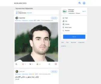 Getafghanistanright.com(Avalanches news from Afghanistan Social Journalism Platform) Screenshot