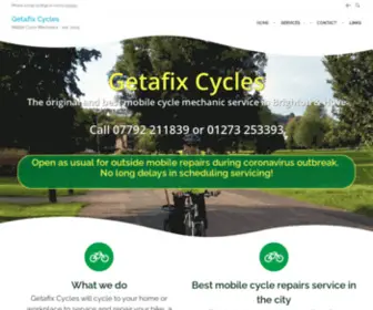 Getafixcycles.org.uk(Getafix Cycles) Screenshot