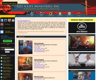 Getalifemedia.com(Get a life ministries) Screenshot