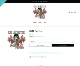 Getalittlewestern.com(Get A Little Western Boutique) Screenshot