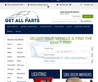 Getallparts.com(Aftermarket Car & Truck Replacement Parts) Screenshot