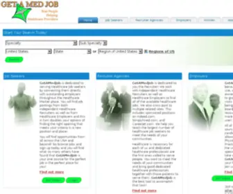 Getamedjob.com(Healthcare job search) Screenshot