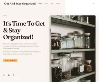 Getandstayorganized.online(Organizing Tips) Screenshot