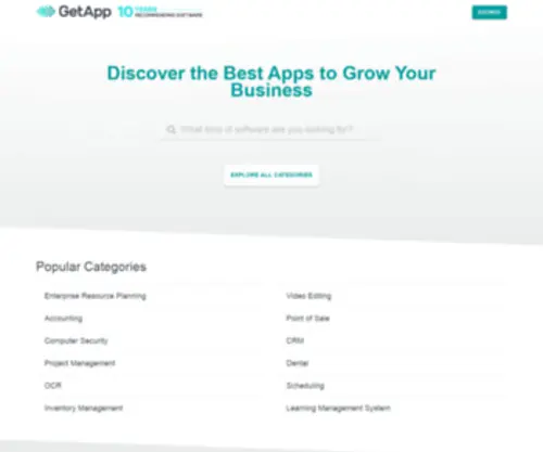 Getapp.co.nz(Business software) Screenshot