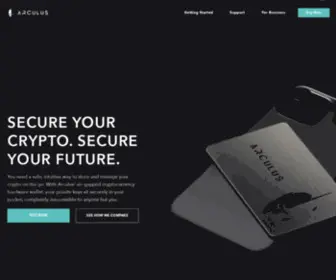 Getarculus.com(Arculus Secure Crypto Cold Storage Wallet) Screenshot