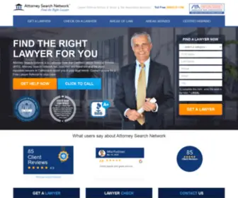 Getareferral.com(Attorney Search Network) Screenshot