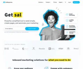 Getaresponse.net(Professional Email Marketing for Everyone) Screenshot