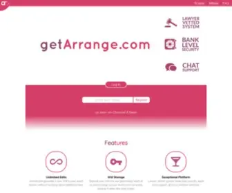 Getarrange.com(Empowering advisers) Screenshot