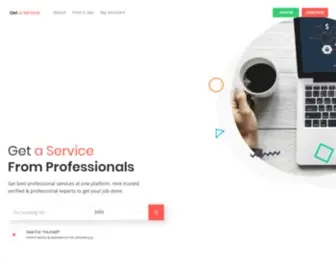 Getaservice.in(Hire Freelancers and Get Freelancing Projects Online) Screenshot