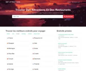 Getattractions.com(Trouvez les meilleurs endroits pour voyager) Screenshot