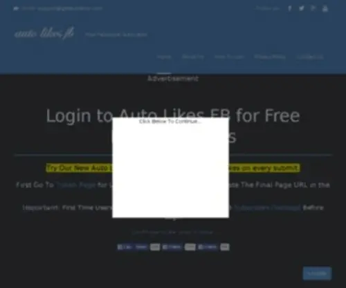 Getautolikes.com(Auto like) Screenshot