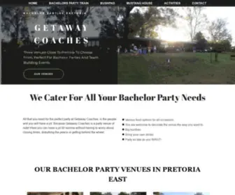 Getawaycoaches.co.za(Bachelor Party Venue Pretoria East) Screenshot