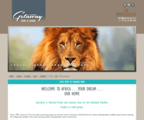 Getawaytours.co.za(Getaway) Screenshot