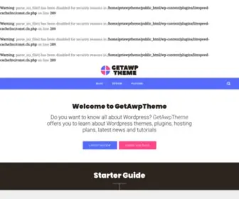 Getawptheme.com(Discover the best WordPress themes) Screenshot