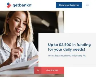 Getbankn.com(Receive up to $2) Screenshot