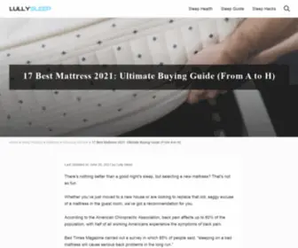 Getbestmattress.com(Ultimate Buying Guide (From A to H)) Screenshot