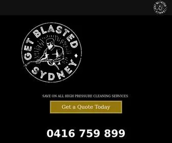 Getblastedsydney.com.au(High Pressure Cleaning) Screenshot