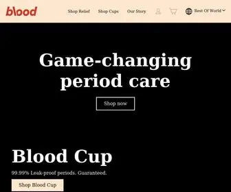 Getblood.com(Game-changing Period Care) Screenshot