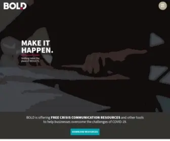Getboldmarketing.com(Marketing & Advertising Agency) Screenshot