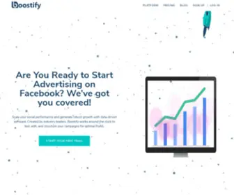 Getboostify.ai(AI powered social media advertising software) Screenshot