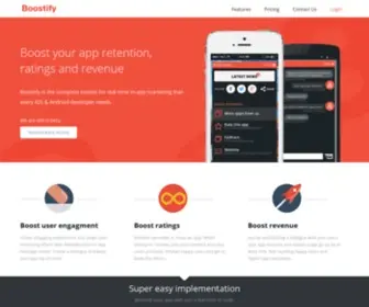 Getboostify.com(Boost your app engagement) Screenshot