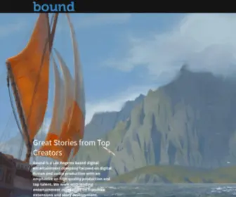 Getbound.io(Bound // digital fiction and audio production) Screenshot